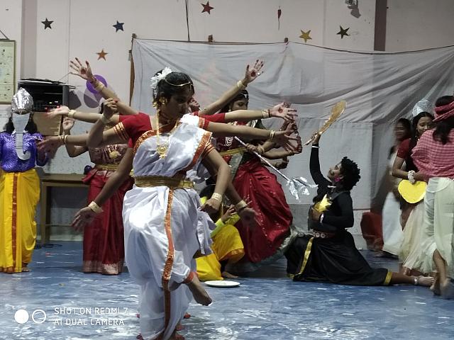 Cultural activity performed by the students